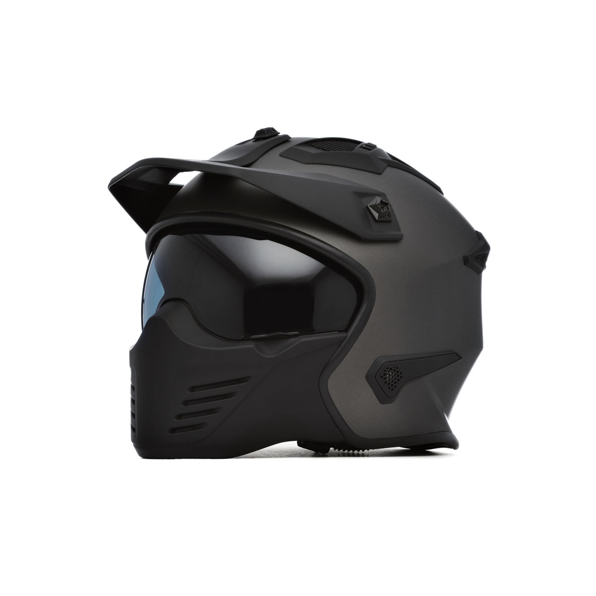 Detalles de Spada Storm Titanio Mate Desmontable Pico & Mentonera Abierto Casco de Moto Detalles de Spada Storm Titanio Mate Desmontable Pico & Mentonera Abierto Casco de Moto